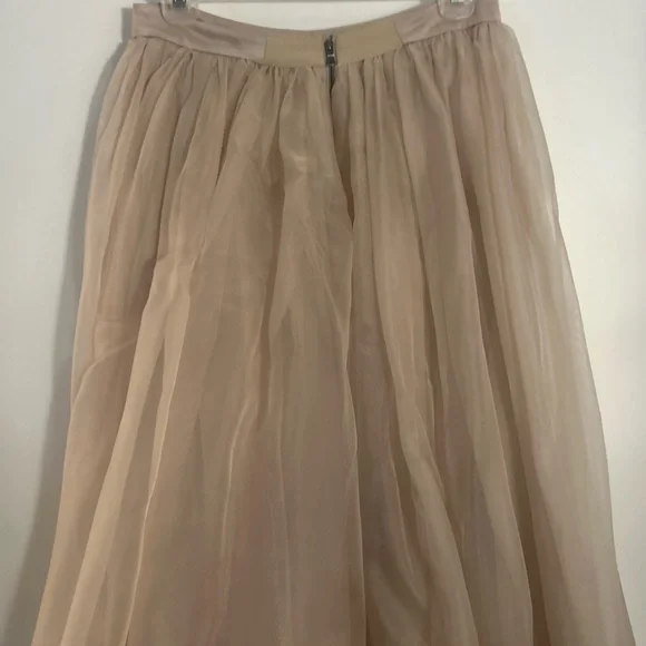 Alice + Olivia Abella Organza Maxi Skirt Nude/Dusty pink - Picture 8 of 16